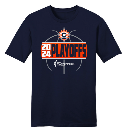 2024 Connecticut Sun Navy Playoff T-Shirt